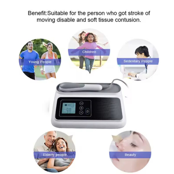 Ultrasonic Therapy Machine For Pain Relief Muscle Joints Massage No Drug Ultrasound 1MHz Physiotherapy Device LCD Screen Display - Image 3