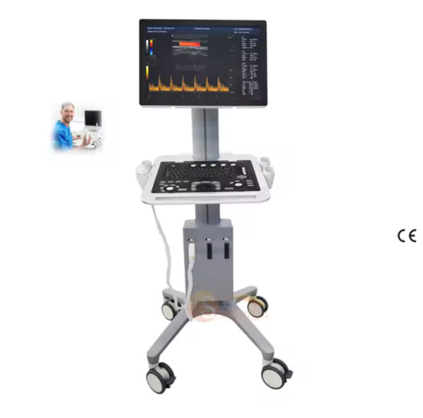 Simple trolley Color Doppler usg System obstetric Gynecological Ultrasound Stand Cart Hospital Ultrasound Machine
