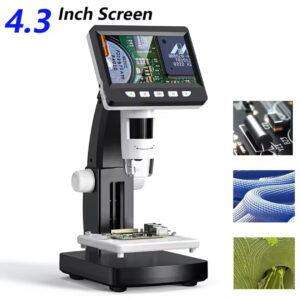 LCD Digital Microscope 1080P Coin Microscopio 8 LED Lights USB Magnifier Soldering Repair Video Microscope