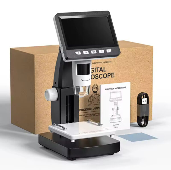 LCD Digital Microscope 1080P Coin Microscopio 8 LED Lights USB Magnifier Soldering Repair Video Microscope - Image 4