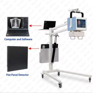 X-ray DR 5kw mobile  machine, medical portable digital  machine
