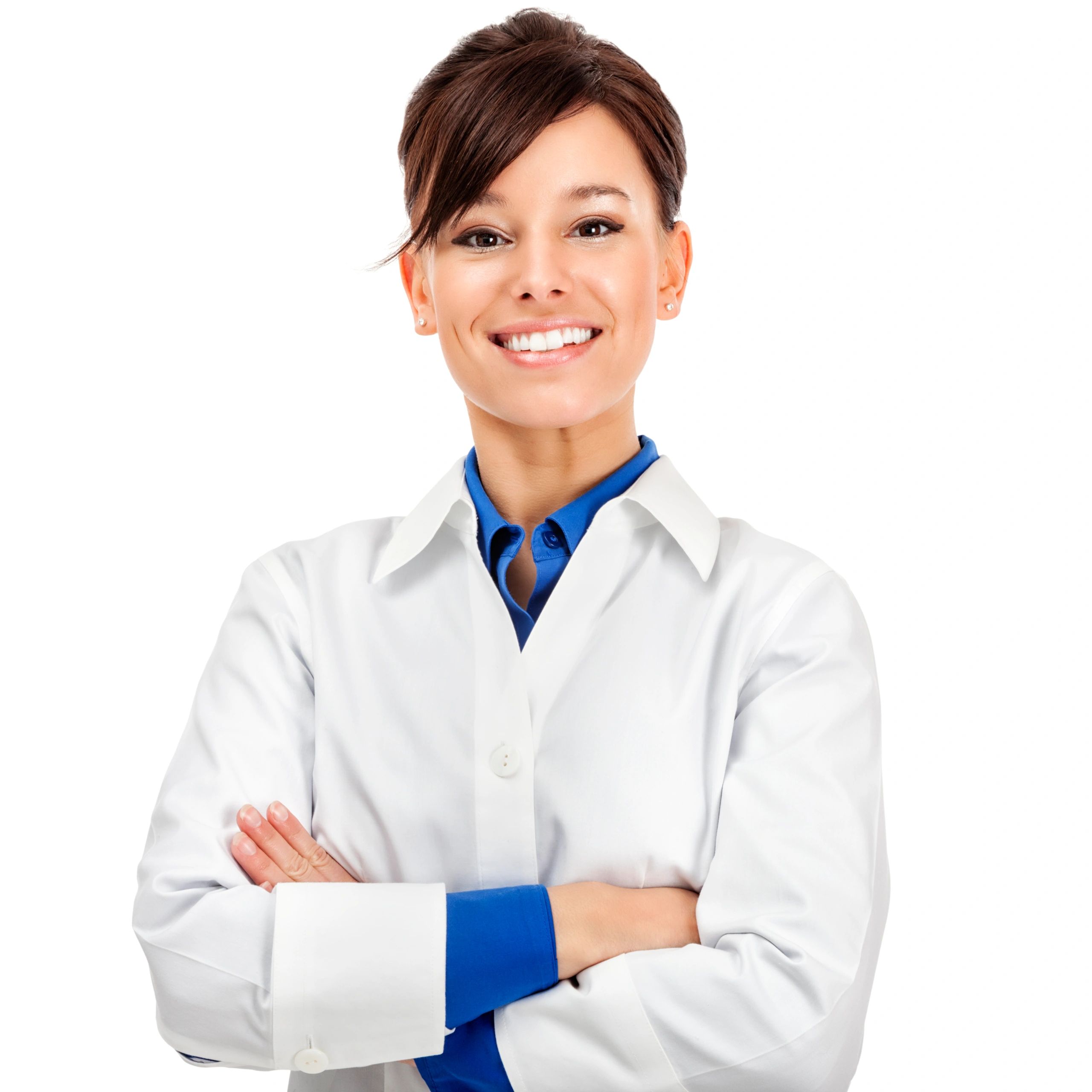 Medical worker portrait for testimonial